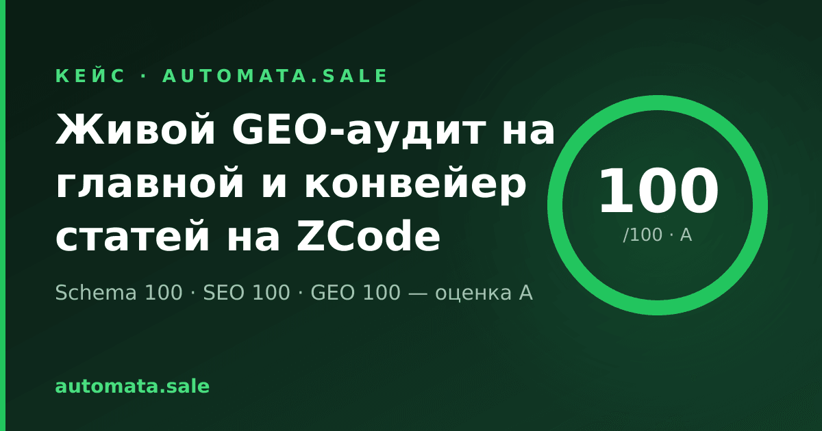 A Live GEO Auditor and an AI Article Pipeline That Ships Nothing Below an A