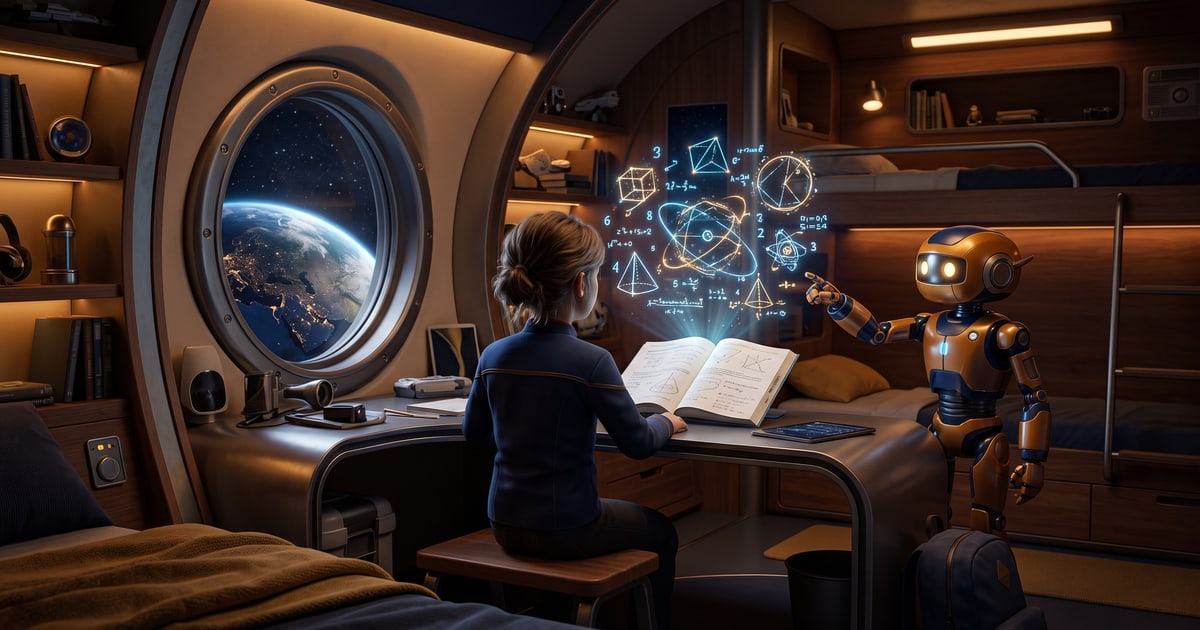 Space Academy: an AI Tutor Built From a Real School Textbook, One That Teaches Instead of Solving