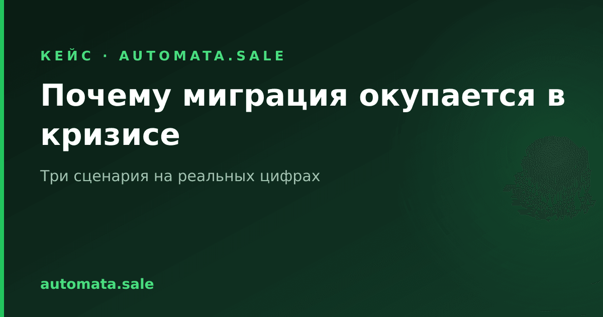 Почему миграция окупается в кризисе: экономика трёх сценариев на цифрах