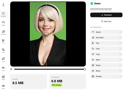 Компрессия видео до 90%